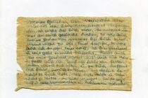 Heimlich aus dem Speziallager geschmuggelter Brief von Margot Jann an ihre Eltern