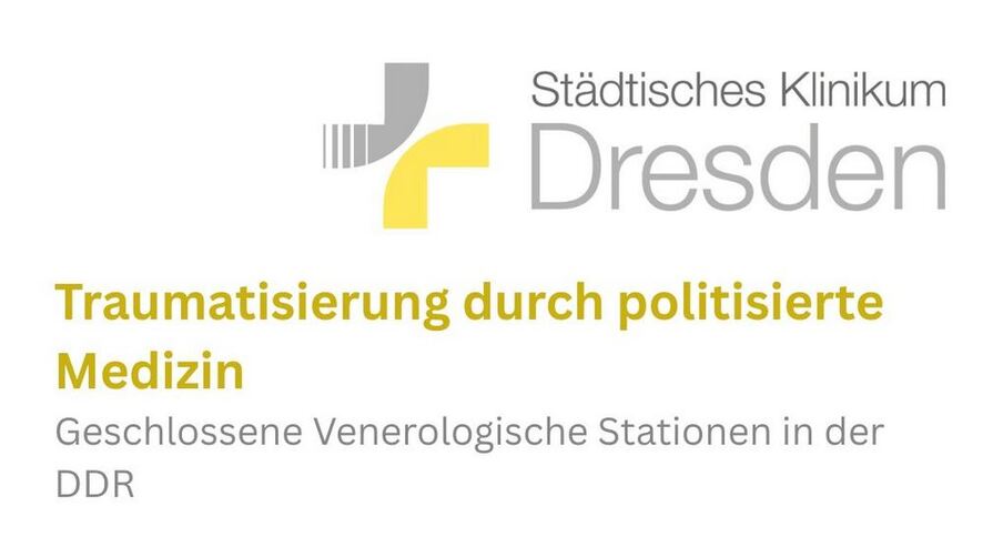Logo des Klinikums Dresden mit Titel der Veranstaltung