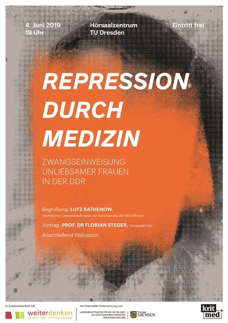 Flyer: Repression durch Medizin